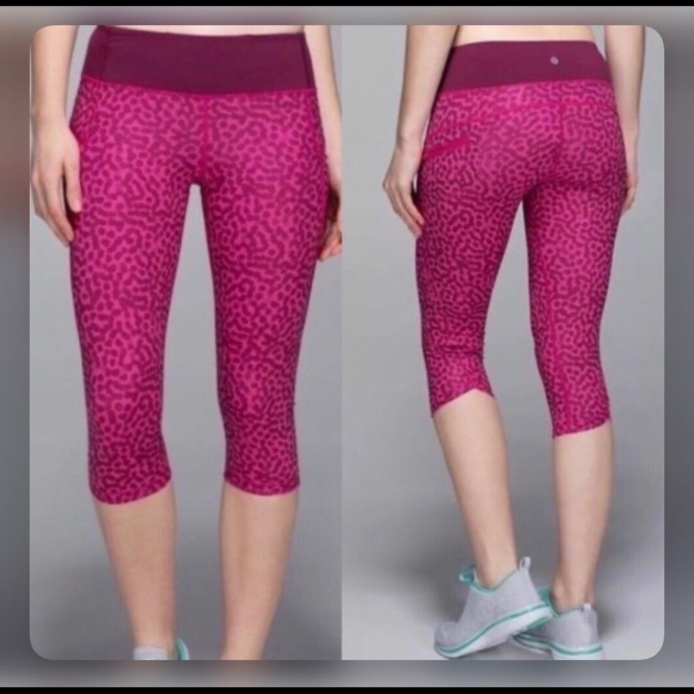 Lululemon Athletica Pink Speckled Performance Leggings